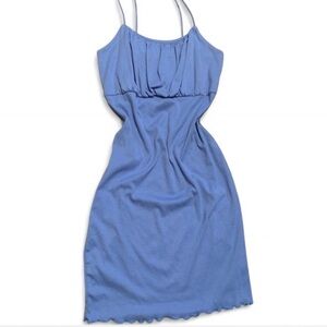 Blue Spaghetti Strap Dress